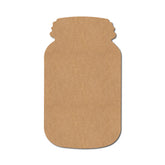MDF Stencil Mason Jar plain - 4 inch